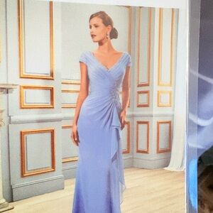 Val Stefani Sky Blue Maxi Dress